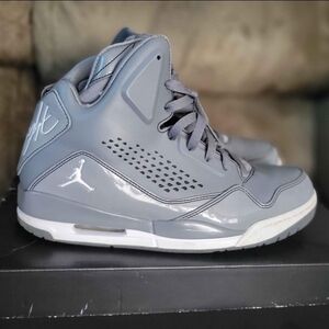 Gray Mens Jordan High-Top Sneakers
